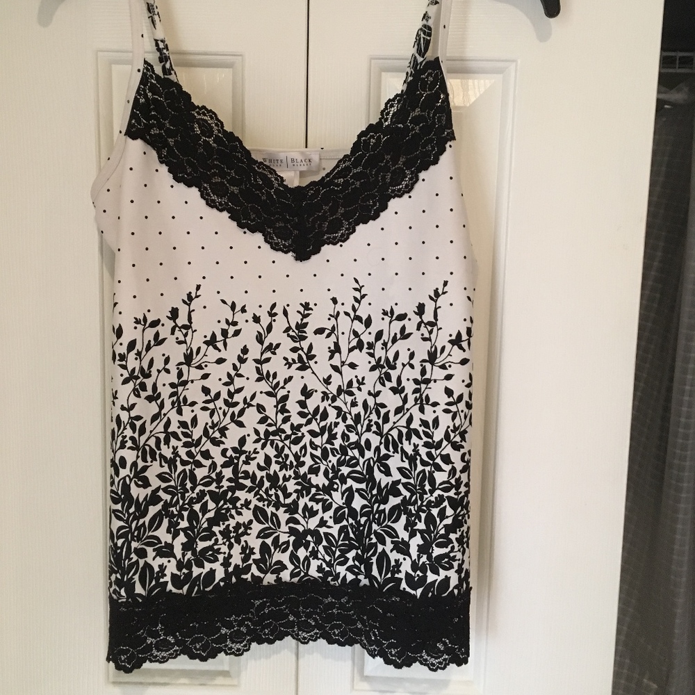 ADD-ON BLK WH cami